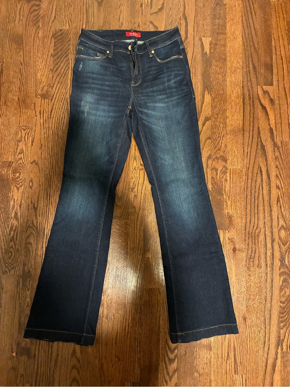 Guess Women's Dark Blue Flare Jeans